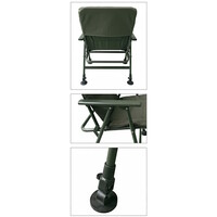 Comfort Arm Chair - verstelbare visstoel met armleuningen en 600D polyester bekleding