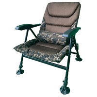 Soul Recliner Armrest Chair Low - verstelbare lage visstoel met armleuningen en lendekussen