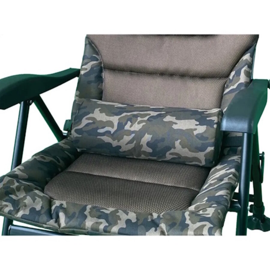 Soul Recliner Armrest Chair Low - verstelbare lage visstoel met armleuningen en lendekussen