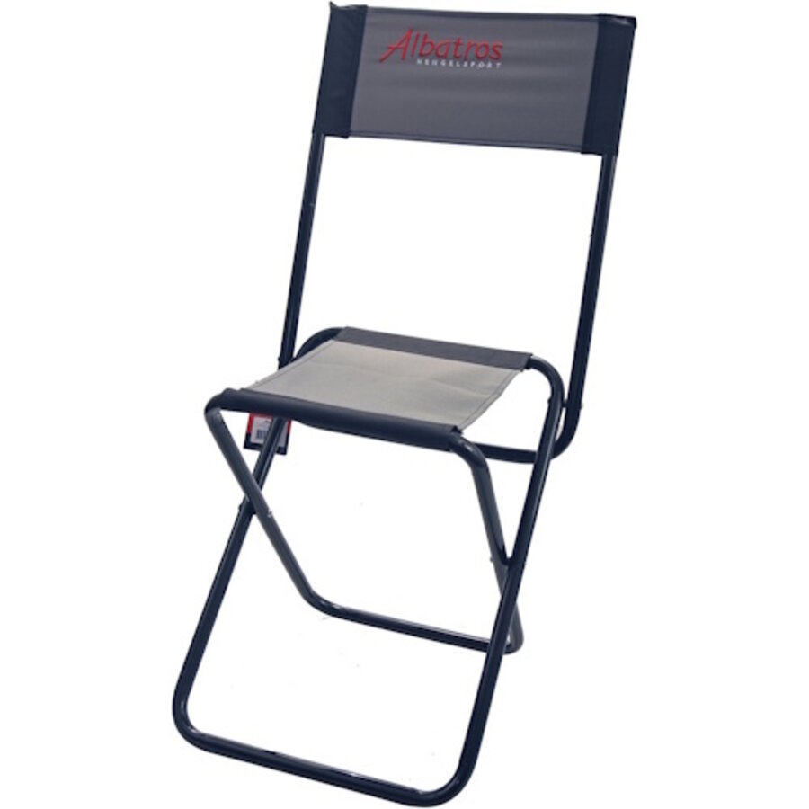 Albatros X-Frame Chair + Backrest - stabiele stoel met rugleuning en comfortabel zitoppervlak