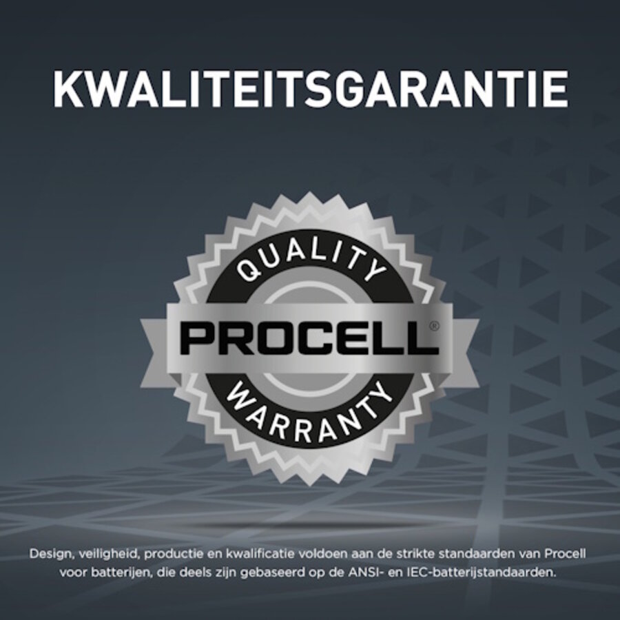 Procell Alkaline Batterij AA - professionele batterij voor apparaten met hoog stroomverbruik
