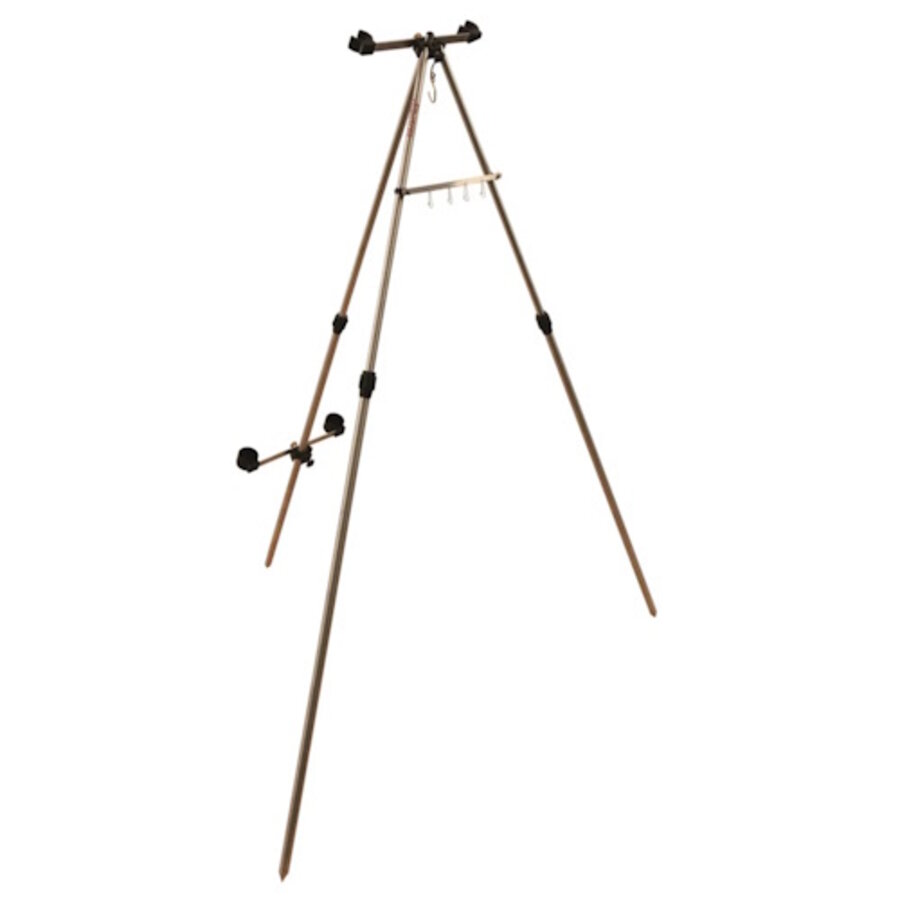 Albatros Strandsteun Aluminium 100 / 170 - lichte en stabiele driepoot hengelsteun voor strand en strekdam