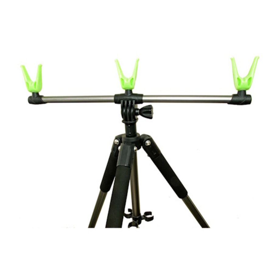 Aluminium Tripod 3-Rod 110-180 - heavy duty verstelbare hengelsteun voor drie hengels