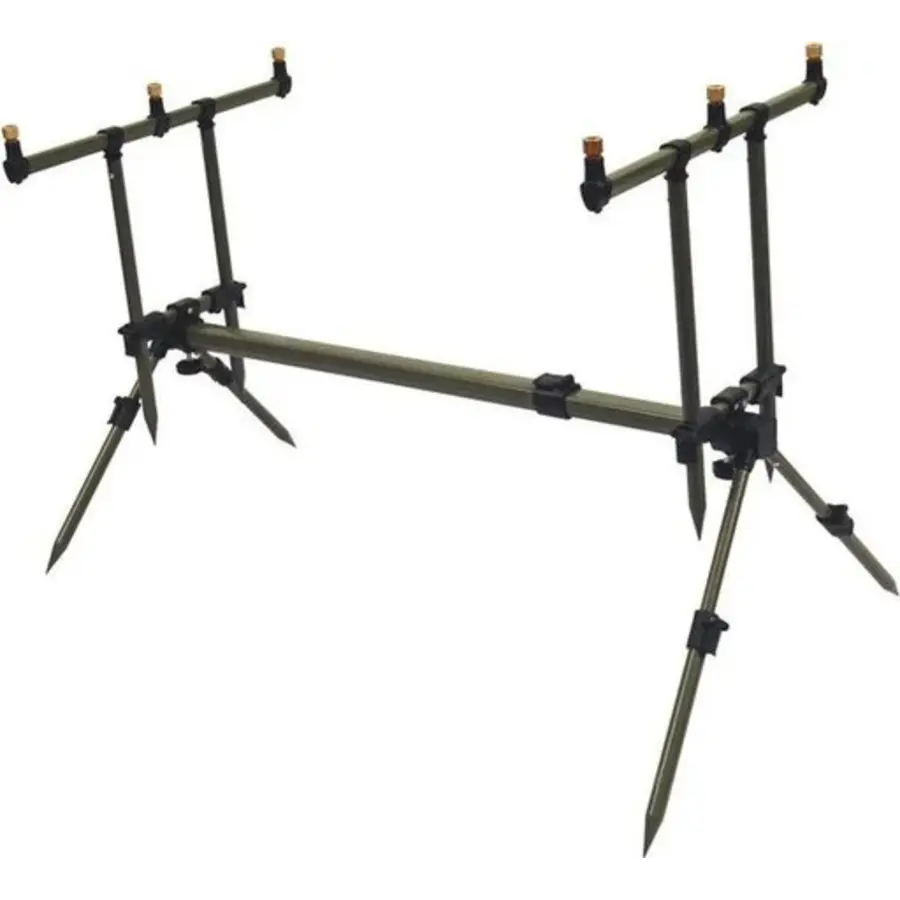 Transformer Rodpod – Verstelbare rodpod voor 3 hengels met luxe draagtas