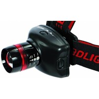 Multifunctionele Hoofdlamp – LED 60 lumen, instelbare focus & 150 m bereik