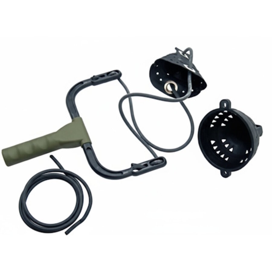 Multi Pult Kit – Complete voerkatapult met soft en hard cup + reserve elastiek