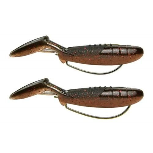 Keitech Glide Camaron 3.5 (9 cm) Softbait - 8 stuks Swamp Red Craw 533T