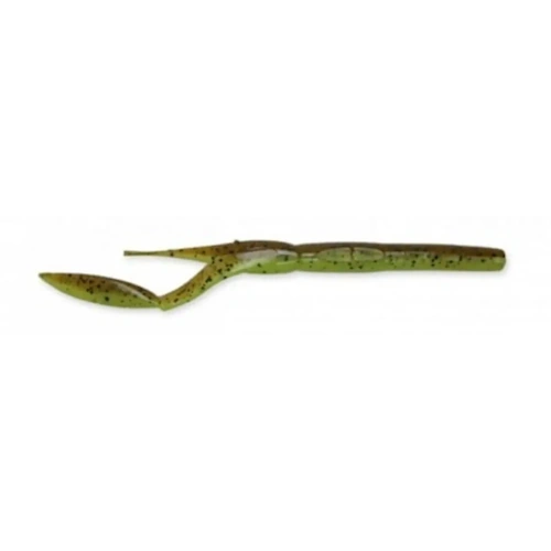 Keitech Neco Camaron 5.5 (14 cm) Softbait - 6 stuks Green Pumpkin Chartreuse 401T