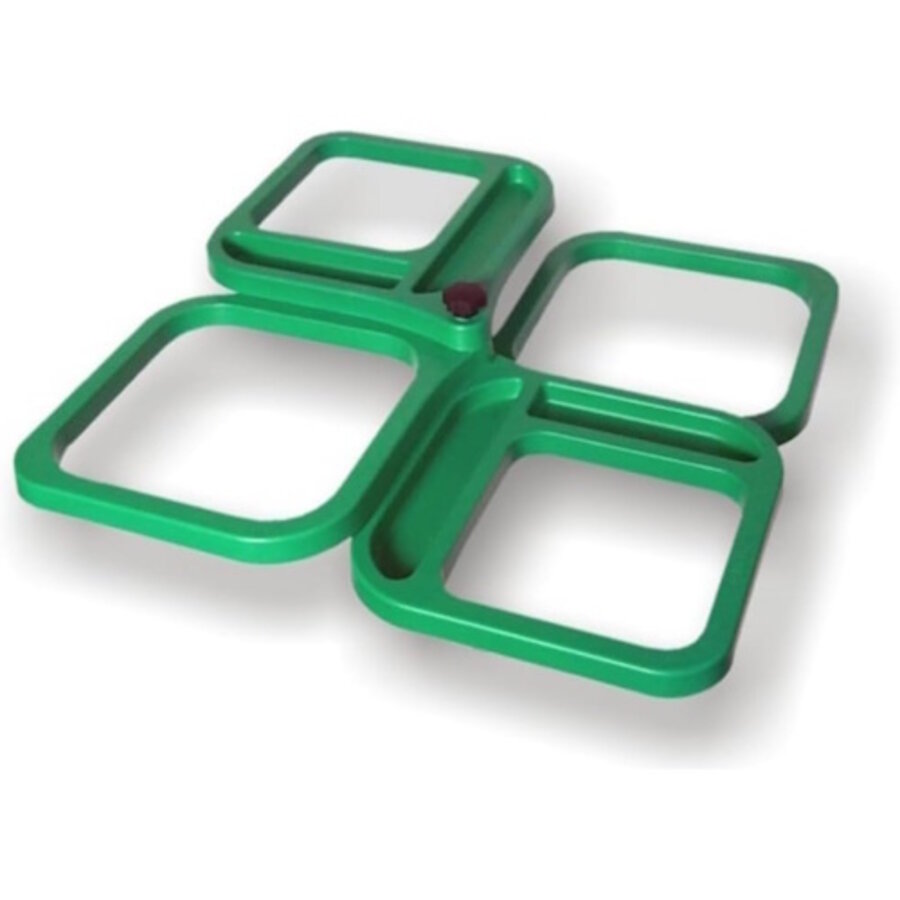 Opvouwbare Aastafel - handige houders voor Stonfo aasdozen met 2 of 4 compartimenten