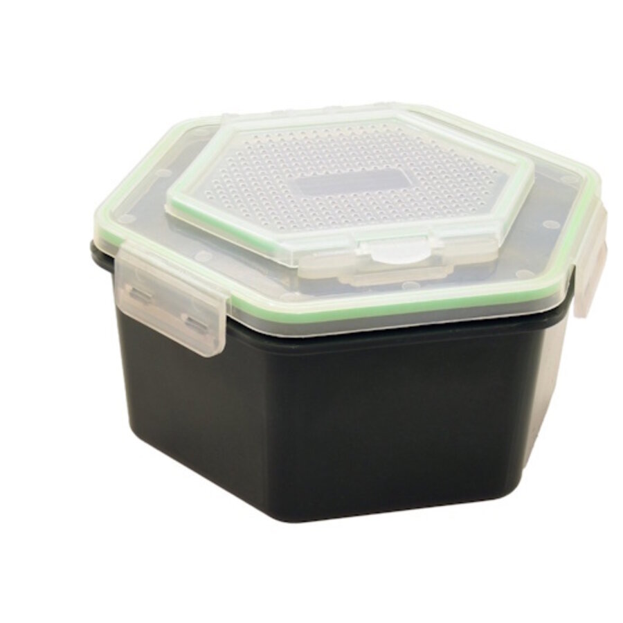 Superlock Aasdoos – luchtdichte aasdoos met dubbele afsluiting voor maden, wormen en casters