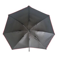 Paraplu Flat Back 250 cm - waterdichte visparaplu met vlakke achterzijde en stormverankering