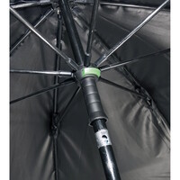 Paraplu Flat Back 250 cm - waterdichte visparaplu met vlakke achterzijde en stormverankering