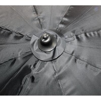 Paraplu Flat Back 250 cm - waterdichte visparaplu met vlakke achterzijde en stormverankering