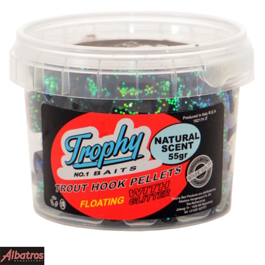 Trout Pellet – kant-en-klare forelpellets met natuurlijke geur in diverse kleuren