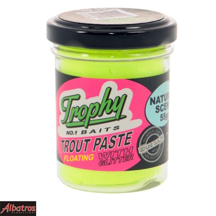 Trout Paste Floating – drijvend foreldeeg met natuurlijke geur en glitters