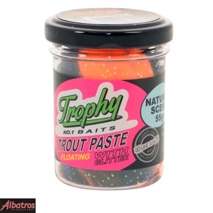 Trout Paste Floating – drijvend foreldeeg met natuurlijke geur en glitters
