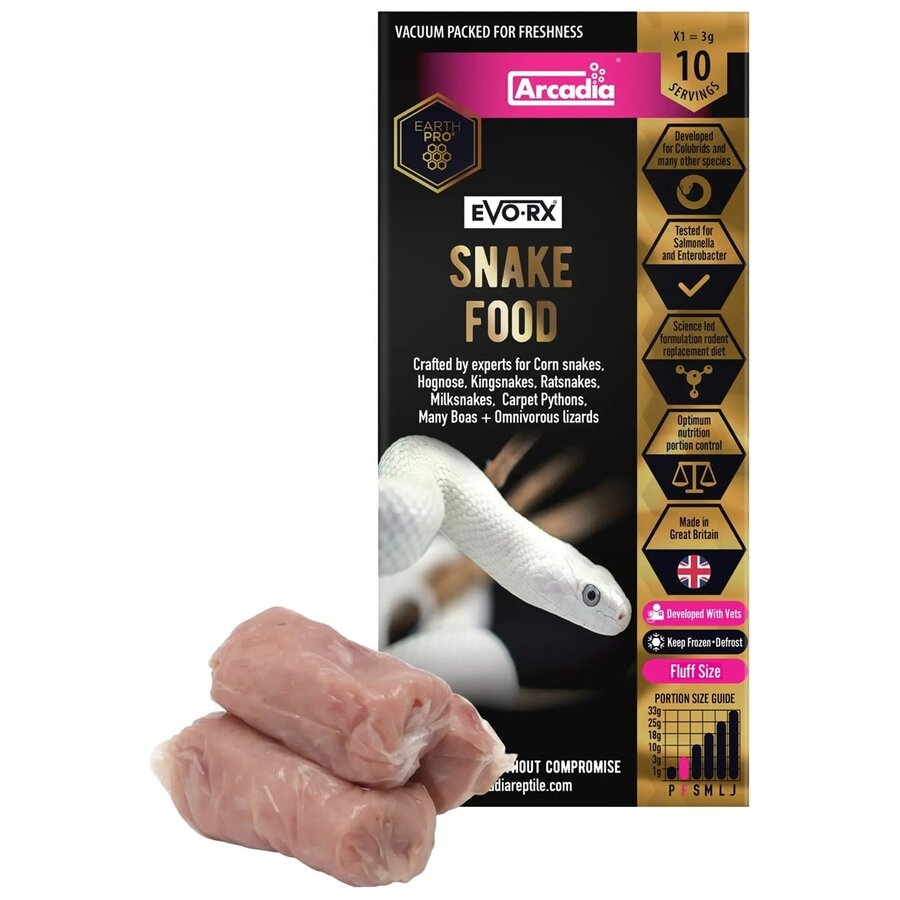 EarthPro-EvoRx Small – diepvries slangenvoer 10 gram, 6 stuks