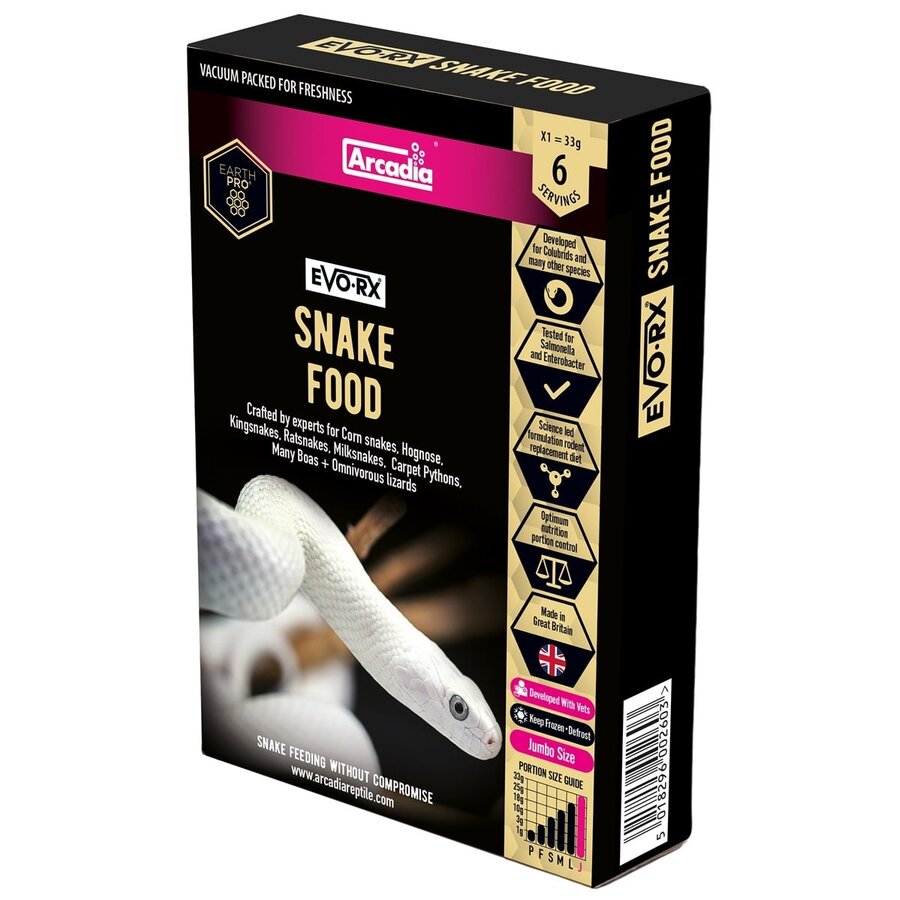 EarthPro-EvoRx Jumbo – diepvries slangenvoer 30 gram, 6 stuks