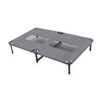 Relax Hondenbed Grijs 118x74x19 cm - comfortabel en stevig hondenbed met metalen frame