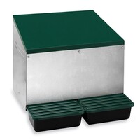 Junai.nl Uitwendig Legnest metaal 2-vaks