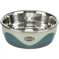 RVS Voer/Waterbak met hondenpoot