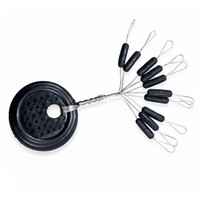 Long Rubber Stopper 10 Stuks - stevige lijnstoppers voor gevlochten en nylon lijnen