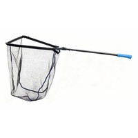 DLX Foldable Rubber Net 55x55 cm – inklapbaar schepnet met rubber coating en telescopische steel