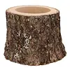 Nature Oak Pot D16–19cm x 15cm - eikenhouten plantenhouder