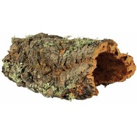 Kurktunnel half rond 50x22x12 cm | kurkbast schuilplek en klimdecoratie terrarium