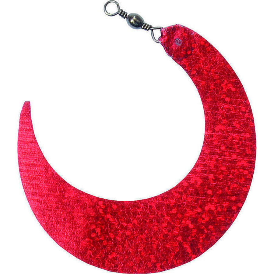 Predox Wiggle Tail Red Holo – Wiggle Tail met wartel voor streamers en kunstaas