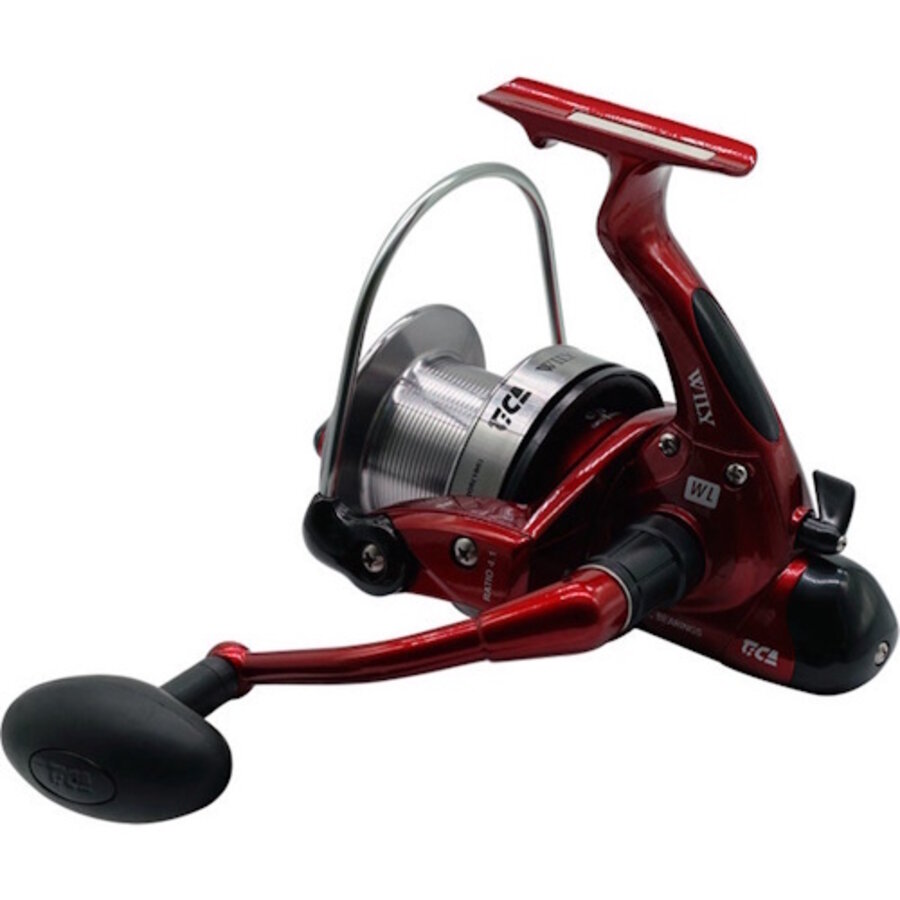 Wily 9000 Molen Merk: Tica  De WILY 9000 is een betrouwbare molen voor de kustvisserij. De Aluminium alloy longcast spoel staat garant voor verre worpen en de lijn wordt perfect op de spoel gelegd door het worm shaft oscillating system i.c.m. de gelagerde