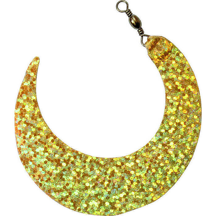 Predox Wiggle Tail Gold Holo – Wiggle Tail met wartel voor kunstaas en streamers XL