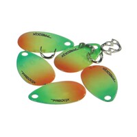 De Predox Spinning Blades – mini spinnerblaadjes voor het maken van bijvoorbeeld kleine baars- of forelspinners. De blaadjes zijn daarnaast leverbaar in bled maat 0 en worden tevens geleverd inclusief ruitertjes. Eigenschappen Predox Spinning Blades – Gee