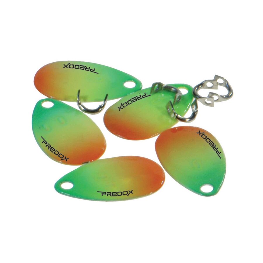De Predox Spinning Blades – mini spinnerblaadjes voor het maken van bijvoorbeeld kleine baars- of forelspinners. De blaadjes zijn daarnaast leverbaar in bled maat 0 en worden tevens geleverd inclusief ruitertjes. Eigenschappen Predox Spinning Blades – Gee