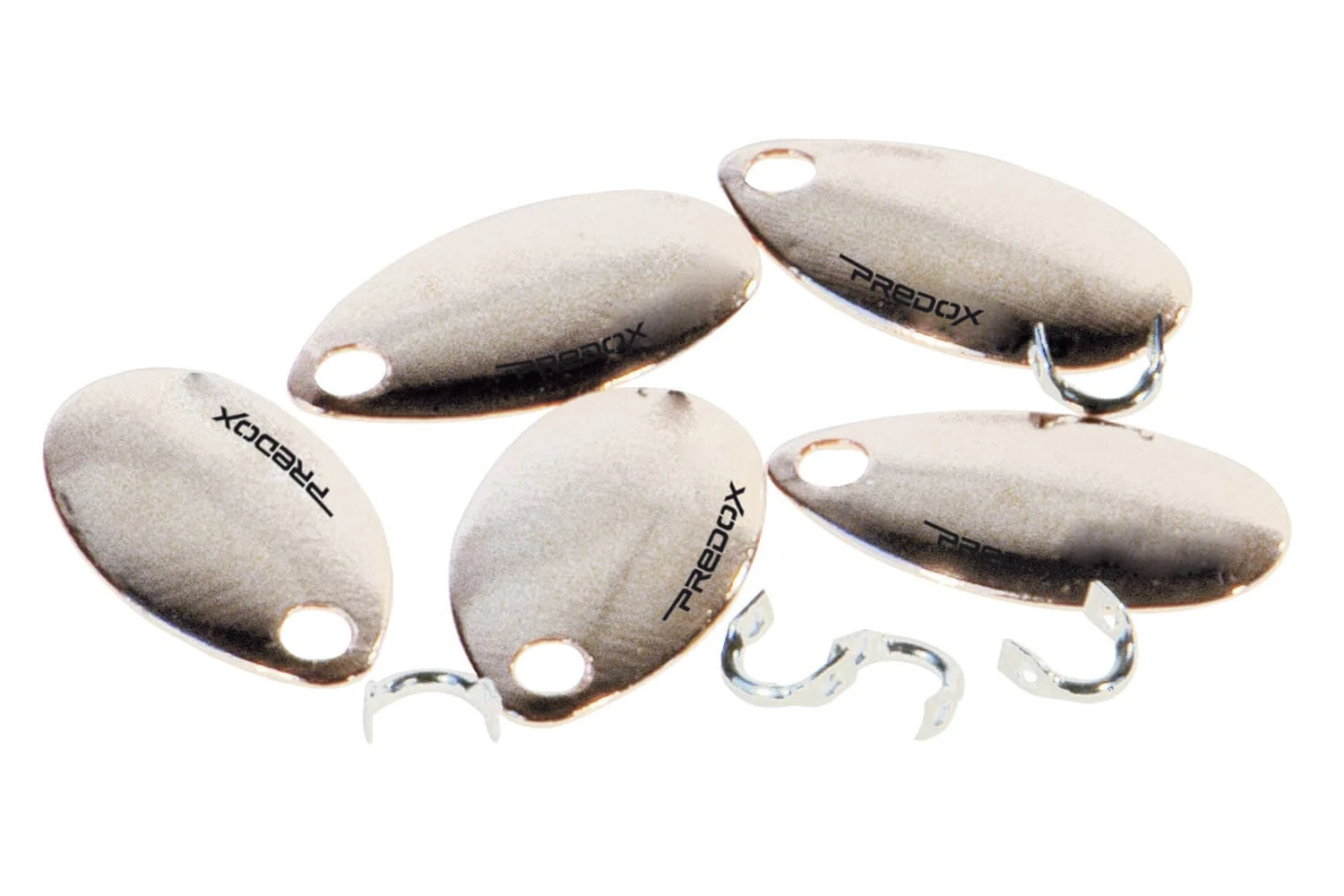 Predox Sakana Spinning Blades – Mini spinnerblaadjes met ruitertjes voor baars en forel Silver
