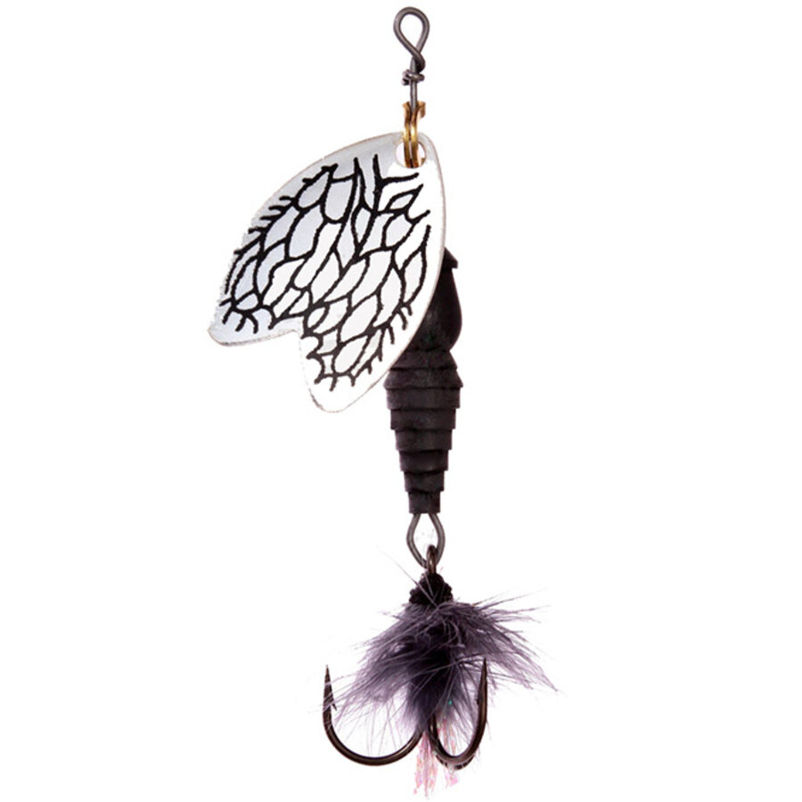 Bug Spinner – Lichtgewicht microspinner met gevederde dreg voor forel en baars