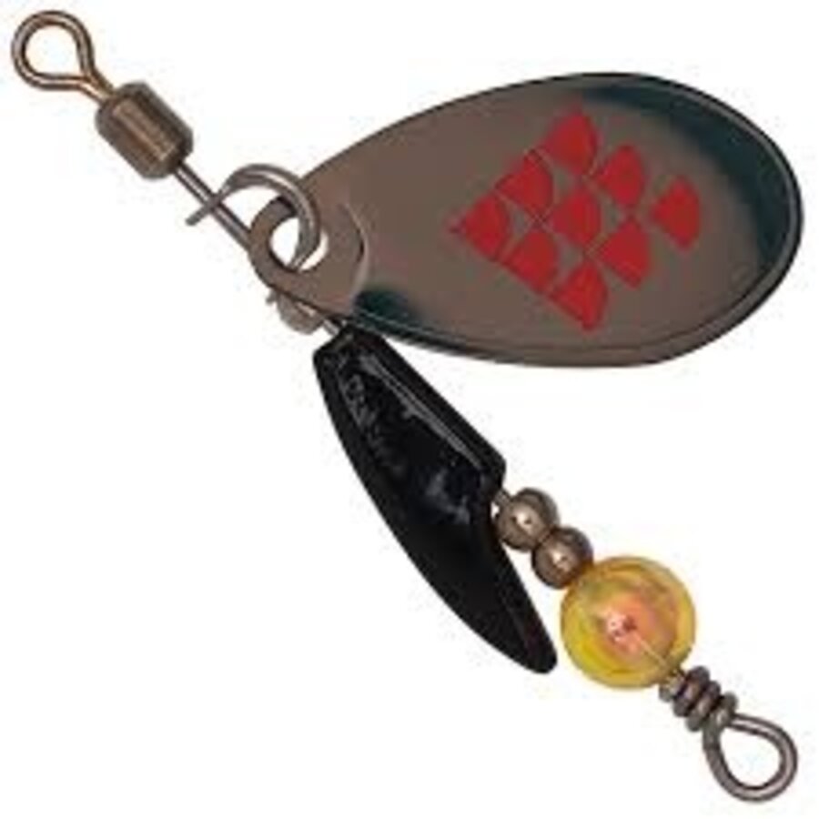 Bug Spinner – Lichtgewicht microspinner met gevederde dreg voor forel en baars