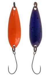 Predox Spoon Teaser 2.4GR/H6 – Ultralichte forellepel met levendige actie en enkele haak Dark Blue/Orange
