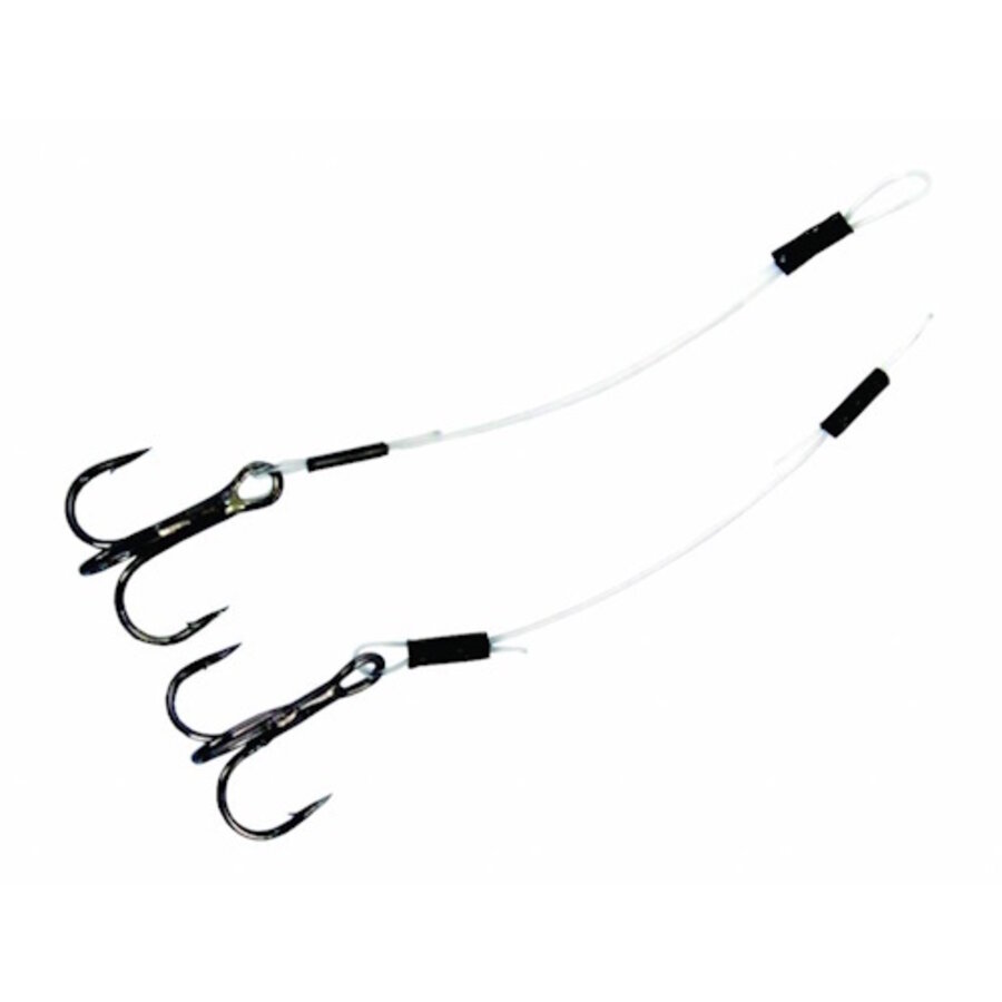 Rigger X-Small Fluorocarbon rig - ultra scherpe haken, 7 kg trekkracht