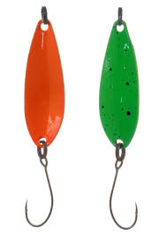 Predox Spoon Teaser 2.4GR/H6 – Ultralichte forellepel met levendige actie en enkele haak Green/Orange