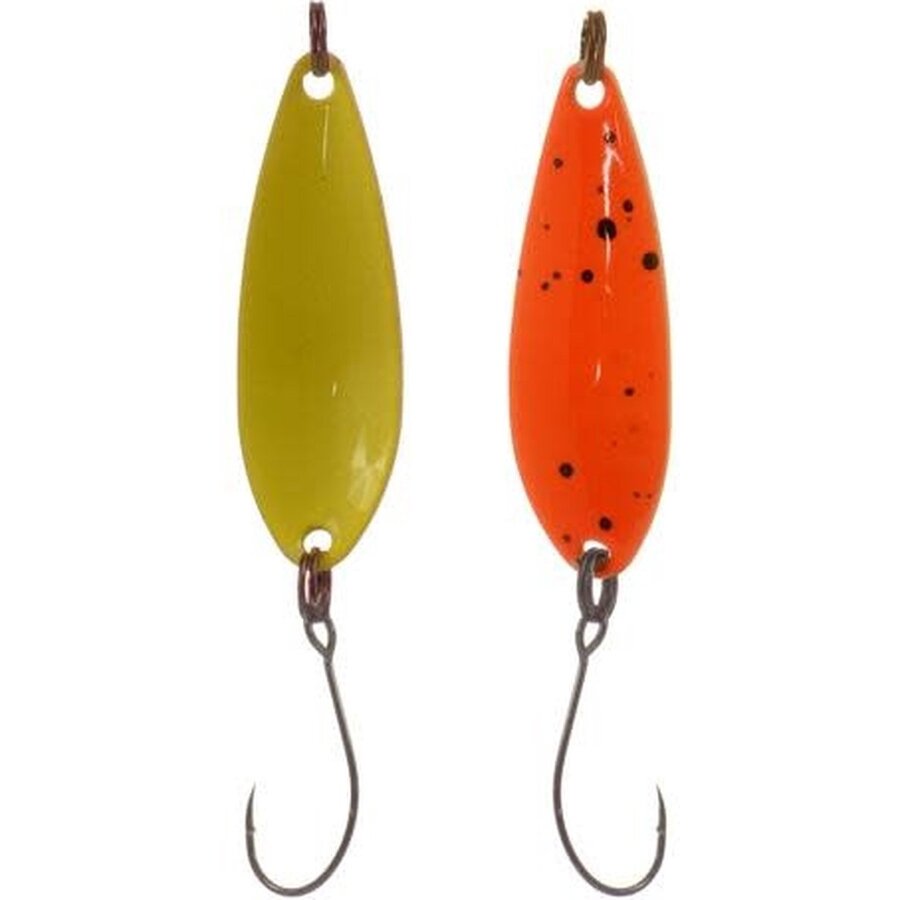 Spoon Teaser 2GR/H6 – Ultralichte forellepel met dubbele kleur en micro barb haak