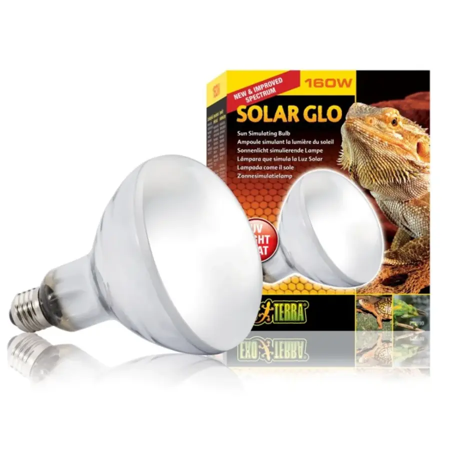 Solar Glo Warmte- en UVB-lamp – Volledig spectrum verlichting met UVA, UVB en warmte