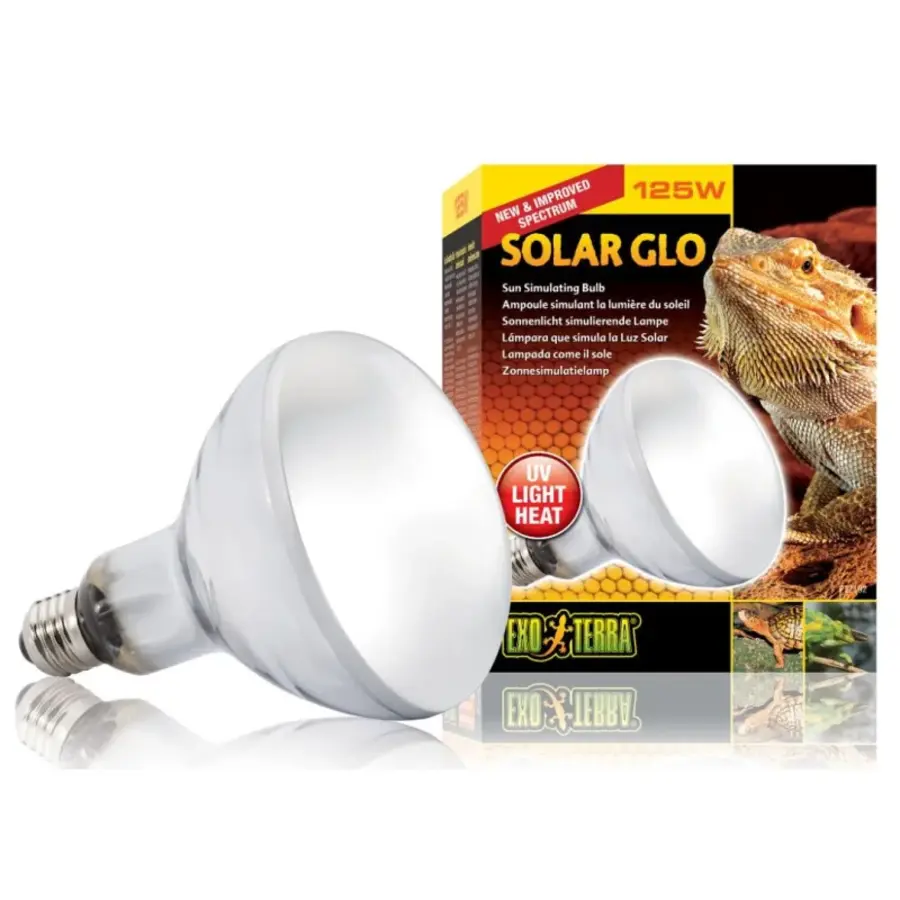 Solar Glo Warmte- en UVB-lamp – Volledig spectrum verlichting met UVA, UVB en warmte