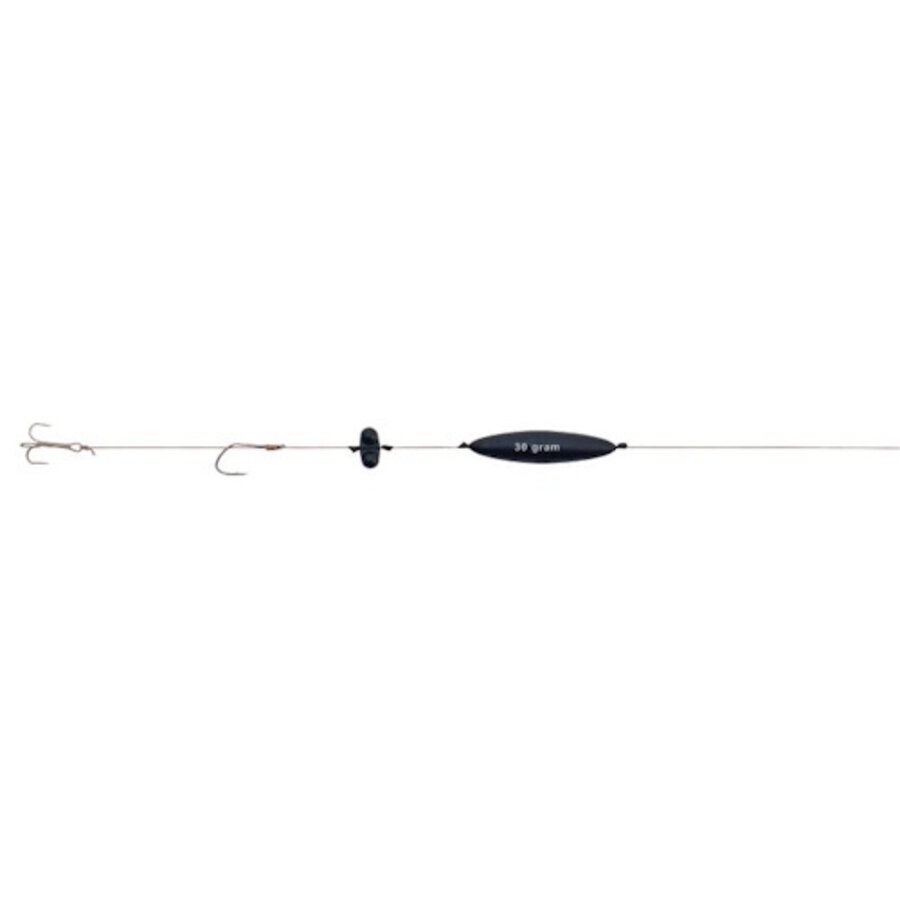 Predox Catfish Double Floating Rig - meervalonderlijn met dubbele onderwaterdobber, 130 cm en 100 kg trekkracht