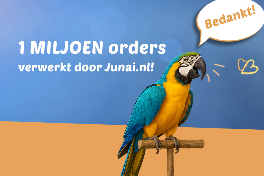 Junai.nl viert 1 miljoen orders: een terugblik, een feest en de toekomst!