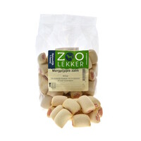 Mergpijpjes zalm hondensnack - gevulde hondenkoekjes met zalmvulling, 400 g