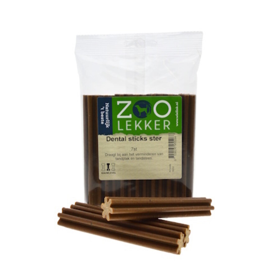 Dental sticks ster hondensnack - kauwsticks voor gebitsverzorging, 7 stuks