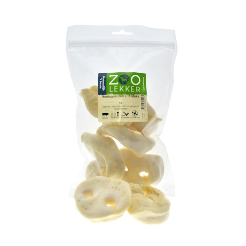 Zoolekker Honingneuzen L hondensnack - smakelijke varkenssnack met honinglaagje, 5 stuks