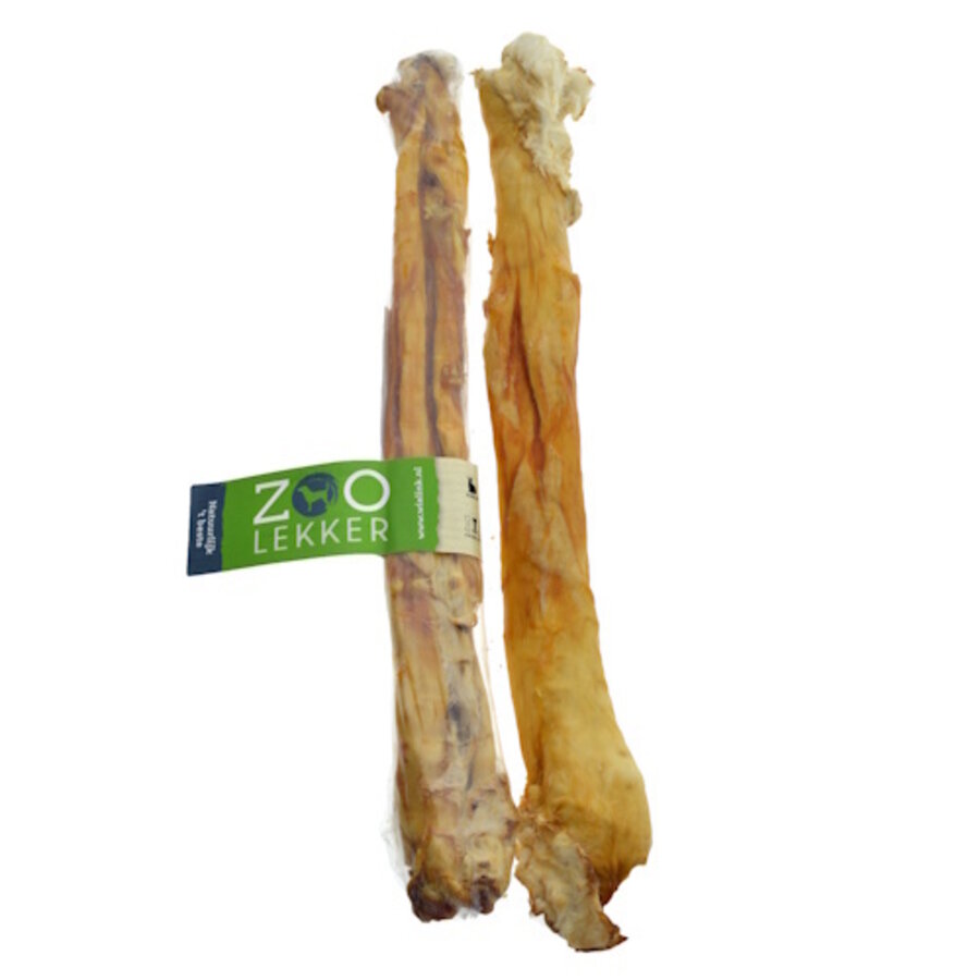 Konijnenhuid rol hondensnack 40 cm - natuurlijke snack met probiotische werking