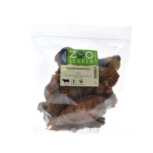 Zoolekker Rundvleesballen - 100% natuurlijke hondensnack 300 g